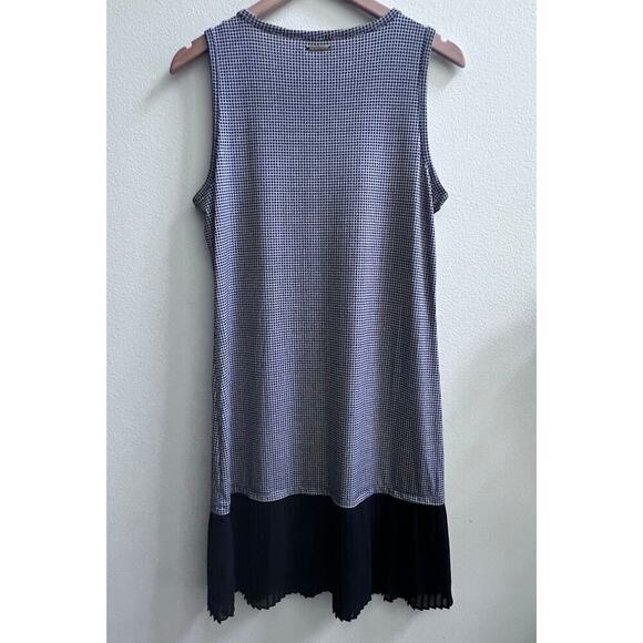 Black and White Michael Kors Women's Geometric Pleated Hem  Gatsby Party Dress M - Picture 2 of 7